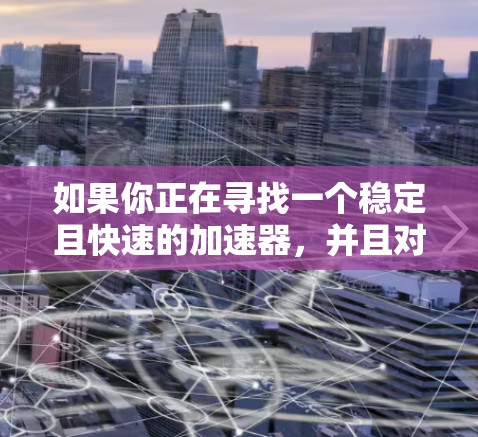 如果你正在寻找一个稳定且快速的加速器，并且对功能有需求，以下是一个有条理的推荐和建议