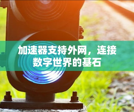 加速器支持外网，连接数字世界的基石
