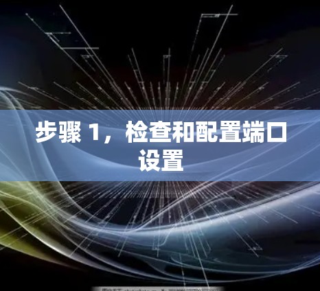 步骤 1，检查和配置端口设置