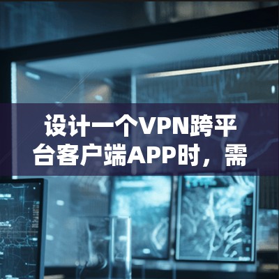 设计一个VPN跨平台客户端APP时，需要综合考虑多个因素，以确保功能完善、用户友好且安全可靠。以下是设计一个跨平台客户端APP的详细步骤