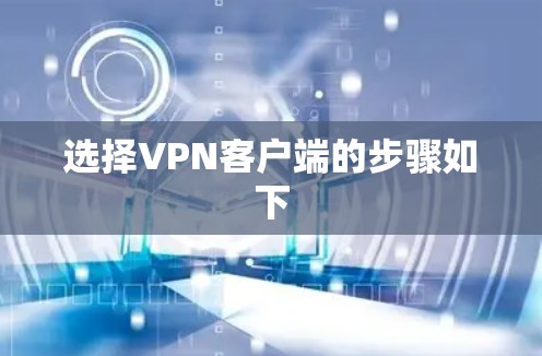 选择VPN客户端的步骤如下 选择VPN客户端的步骤如下