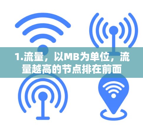 1.流量，以MB为单位，流量越高的节点排在前面