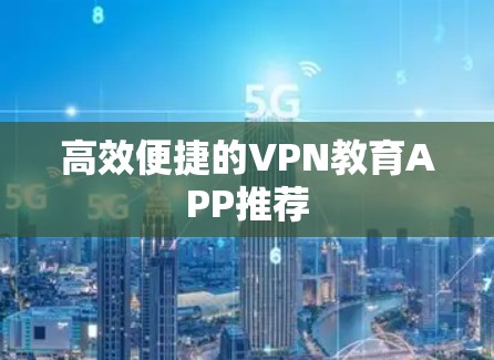 高效便捷的VPN教育APP推荐
