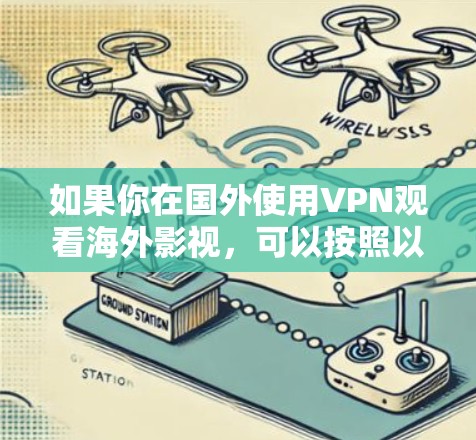 如果你在国外使用VPN观看海外影视，可以按照以下步骤进行