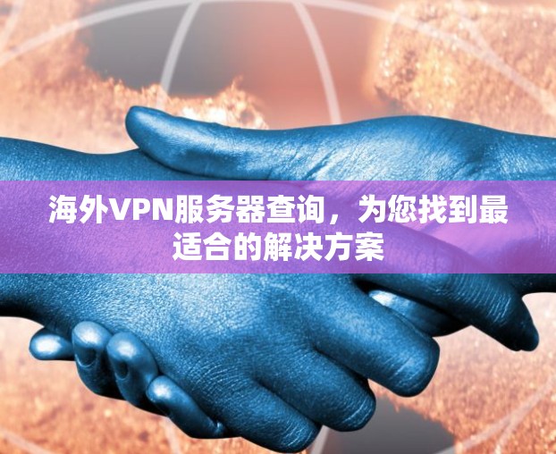 海外VPN服务器查询，为您找到最适合的解决方案