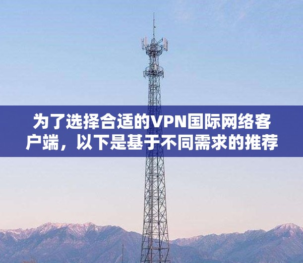 为了选择合适的VPN国际网络客户端，以下是基于不同需求的推荐