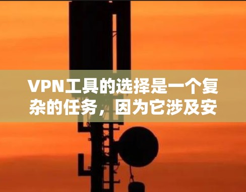 VPN工具的选择是一个复杂的任务，因为它涉及安全性、隐私保护、设备兼容性和多种因素。以下是一些推荐的VPN工具，供您参考。请注意，选择VPN工具时，应根据您的具体需求、设备和安全需求进行评估